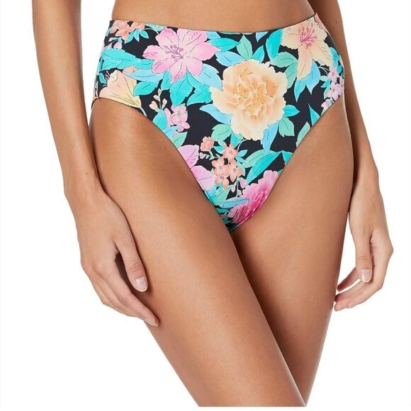 Billabong Maui Rider Tropic Time Bottom Sz S/8 Reversable High Waist - Picture 2 of 8